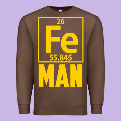 Fe Man Funny Superhero For Halloween Premium Sweatshirt Designed By Artisfamous