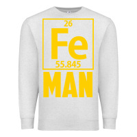 Oatmeal Heather fe man funny superhero for halloween Premium Sweatshirt - artisFamous