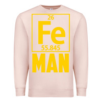Pale Pink fe man funny superhero for halloween Premium Sweatshirt - artisFamous