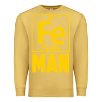 Antique Gold fe man funny superhero for halloween Premium Sweatshirt - artisFamous