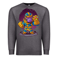 Charcoal Heather cartoons super hero Strong Hands Premium Sweatshirt - artisFamous
