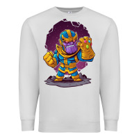 Dove Grey cartoons super hero Strong Hands Premium Sweatshirt - artisFamous