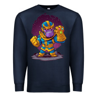 Navy cartoons super hero Strong Hands Premium Sweatshirt - artisFamous