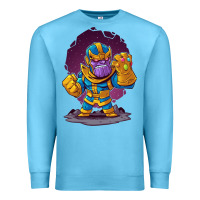 Ocean Blue cartoons super hero Strong Hands Premium Sweatshirt - artisFamous