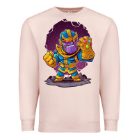 Pale Pink cartoons super hero Strong Hands Premium Sweatshirt - artisFamous