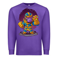 Purple cartoons super hero Strong Hands Premium Sweatshirt - artisFamous