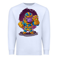 White cartoons super hero Strong Hands Premium Sweatshirt - artisFamous