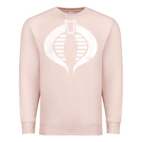 Pale Pink vintage cobra symbol Premium Sweatshirt - artisFamous
