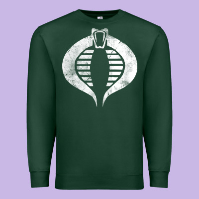 Vintage Cobra Symbol Premium Sweatshirt Designed By Artisfamous