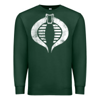 Sports Green vintage cobra symbol Premium Sweatshirt - artisFamous
