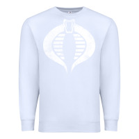 White vintage cobra symbol Premium Sweatshirt - artisFamous
