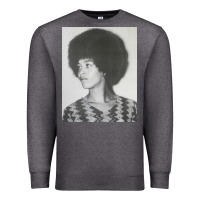 Charcoal Heather angela davis speaking Premium Sweatshirt - artisFamous