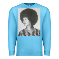 Ocean Blue angela davis speaking Premium Sweatshirt - artisFamous