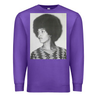 Purple angela davis speaking Premium Sweatshirt - artisFamous