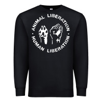 Black animal liberation Premium Sweatshirt - artisFamous