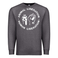 Charcoal Heather animal liberation Premium Sweatshirt - artisFamous