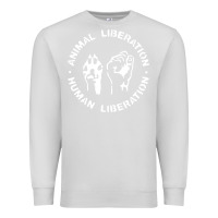 Dove Grey animal liberation Premium Sweatshirt - artisFamous