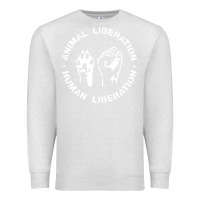 Oatmeal Heather animal liberation Premium Sweatshirt - artisFamous