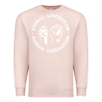 Pale Pink animal liberation Premium Sweatshirt - artisFamous