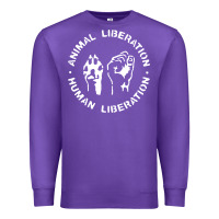 Purple animal liberation Premium Sweatshirt - artisFamous