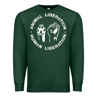 Sports Green animal liberation Premium Sweatshirt - artisFamous