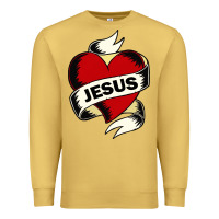 Antique Gold jesus love Premium Sweatshirt - artisFamous