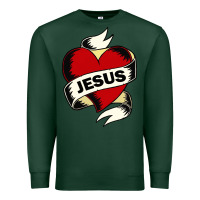 Sports Green jesus love Premium Sweatshirt - artisFamous