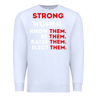 White strong women know them be them Premium Sweatshirt - artisFamous