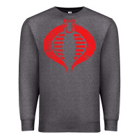 Charcoal Heather vintage cobra symbol Premium Sweatshirt - artisFamous