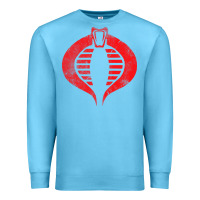 Ocean Blue vintage cobra symbol Premium Sweatshirt - artisFamous