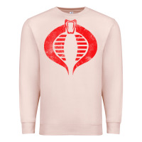 Pale Pink vintage cobra symbol Premium Sweatshirt - artisFamous