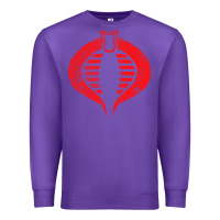 Purple vintage cobra symbol Premium Sweatshirt - artisFamous
