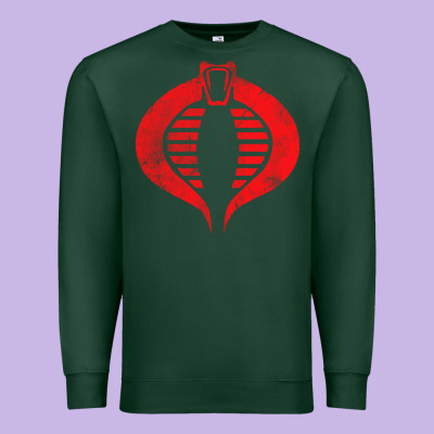 Vintage Cobra Symbol Premium Sweatshirt Designed By Artisfamous