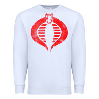 White vintage cobra symbol Premium Sweatshirt - artisFamous