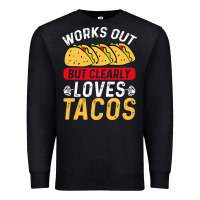 Black tacos work out gym gift classic Premium Sweatshirt - artisFamous