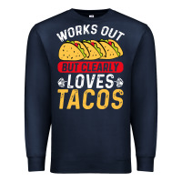 Navy tacos work out gym gift classic Premium Sweatshirt - artisFamous