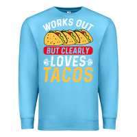 Ocean Blue tacos work out gym gift classic Premium Sweatshirt - artisFamous