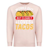 Pale Pink tacos work out gym gift classic Premium Sweatshirt - artisFamous