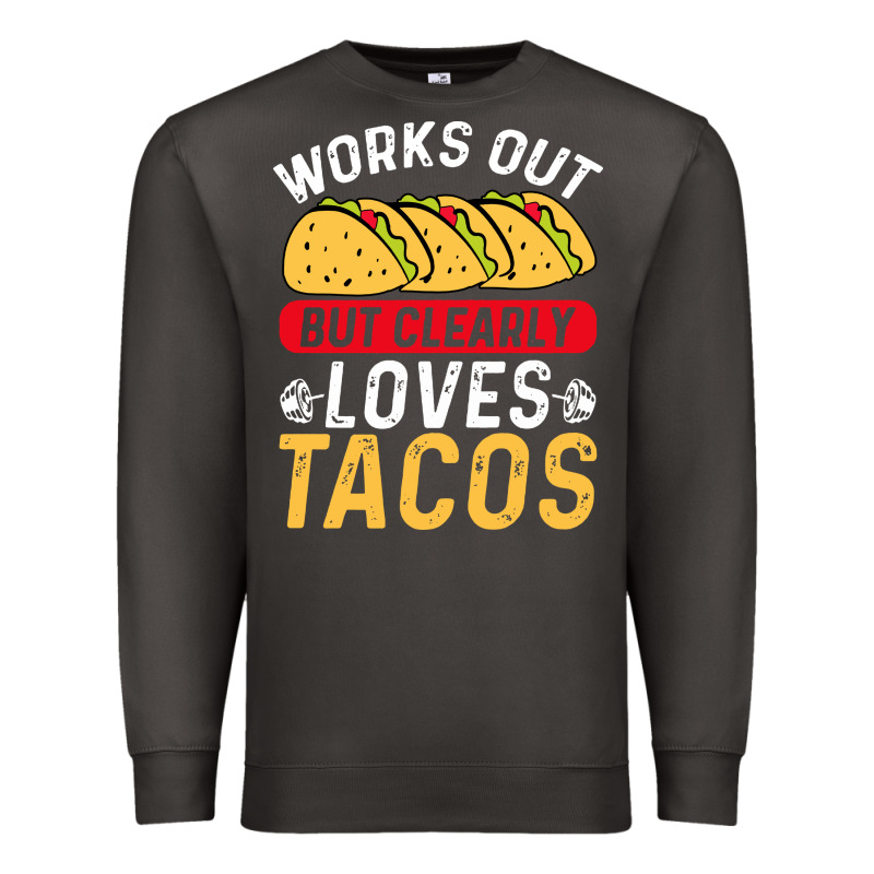 Tacos Work Out Gym Gift Classic Premium Sweatshirt by artisFamous | Teevron