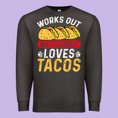 Tacos Work Out Gym Gift Classic Premium Sweatshirt Designed By Artisfamous