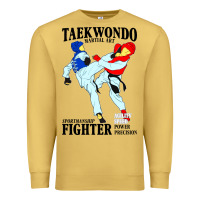 Antique Gold taekwondo sport art Premium Sweatshirt - artisFamous