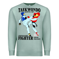 Seafoam taekwondo sport art Premium Sweatshirt - artisFamous