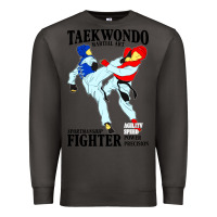 Smoke taekwondo sport art Premium Sweatshirt - artisFamous