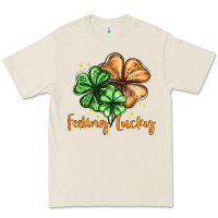 Bone Feeling lucky with clover Premium Tee - HowdyJamesFarm
