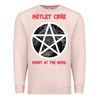 Pale Pink shout at the devil Premium Sweatshirt - artisFamous