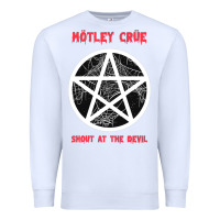 White shout at the devil Premium Sweatshirt - artisFamous