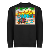 Black summer camping Heavyweight Sweatshirt - JahusDesignShop