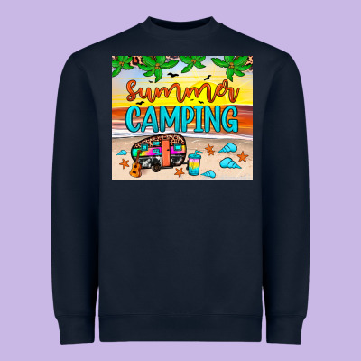 Summer Camping Heavyweight Sweatshirt Designed By Jahusdesignshop