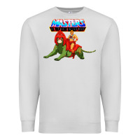 Dove Grey he man and battle cat Premium Sweatshirt - artisFamous