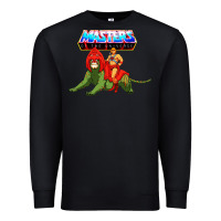 Black he man and battle cat Premium Sweatshirt - artisFamous